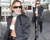 Rita Ora flaunts her killer abs in a white cut-out crop top teamed with racy ... trends now