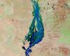 NASA satellite images show effect of floodwater in outback Queensland