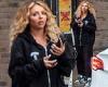 Jesy Nelson lays low with a casual all-black tracksuit as she runs errands in ... trends now