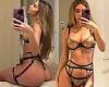 Chantel Jeffries shows off her curves in a bra, undies and garter belt as ... trends now