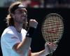 Tsitsipas sets up potential Djokovic showdown after advancing to first ...