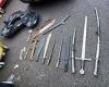 Police seize arsenal of samurai swords, daggers and hand axes in raid on ... trends now
