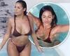 Kanye West's ex Chaney Jones flaunts curves in VERY cheeky bikini in Turks and ... trends now