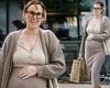 Rumer Willis bundles up her baby bump in a cozy beige ensemble for a trip to ... trends now