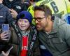 Ryan Reynolds signs autographs for fans as he arrives in Wales for Wrexham vs ... trends now