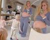 Pregnant Stacey Solomon shows off her bare bump in a sweet clip trends now