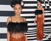 Leigh-Anne Pinnock flashes her toned abs in a feathered crop top trends now