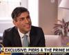 Awkward moment Rishi Sunak is asked if he is 'stinking rich' during Piers ... trends now