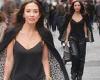 Myleene Klass cuts a stylish figure in baggy leather trousers and a slinky ... trends now