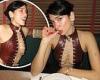 Dua Lipa turns heads in a racy lace up brown leather corset as she dines out ... trends now