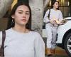 Madison Beer makes comfort a priority in sweats as she departs hair salon trends now