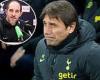 sport news Antonio Conte will MISS Tottenham's clash with Man City this afternoon as he ... trends now