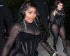 Lil' Kim dons a sheer black catsuit as she arrives at Grammys after-party trends now