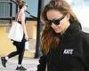 Olivia Wilde covers her fit figure in all-black athleisure as she works up a ... trends now