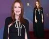 Julianne Moore exudes elegance in a black caped gown at the Sharper premiere in ... trends now