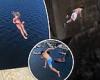 Kids warned NOT to copy TikTok craze of 'death diving' into water from huge ... trends now