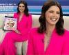 Katherine Schwarzenegger is chic in a hot pink suit as she chats up her book ... trends now