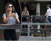 Gisele cuts a relaxed figure as she chats on her phone while daughter takes a ... trends now