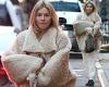 Sienna Miller cuts a stylish figure in a cosy fur jacket as she exits a nail ... trends now