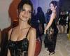 Emily Ratajkowski rocks a see-through gown covered in black sequins at a NYFW ... trends now