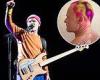 RHCP bassist Flea rocks psychedelic new hairstyle for Melbourne concert trends now