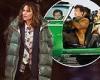 Jennifer Garner bundles up in a green puffer jacket while filming scenes with ... trends now