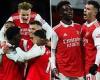 sport news Arsenal 4-0 Everton: Rampant Gunners go FIVE points clear of City with ... trends now