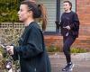Coleen Rooney dons a casual baggy jumper and sports leggings as she runs ... trends now