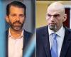 Don Jr. calls Fetterman a 'vegetable', and suggests he should be a 'bag guy' trends now