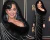 Katy Perry exudes glamour in hooded black gown at the Carol Burnett TV show ... trends now