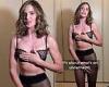 Trinny Woodall, 59, strips down to her lace bra and stockings as she gives ... trends now