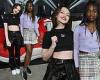 Zaya Wade dons plaid mini skirt & Iris Apatow flashes her abs in a crop top at ... trends now