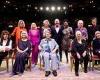 Gyles Brandreth celebrates his 75th birthday on stage with 11 dames including ... trends now