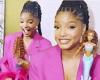 Little Mermaid star Halle Bailey gets choked up as she introduces new ... trends now