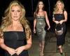 Liberty Poole puts on a busty display in black dress as she joins a stylish ... trends now