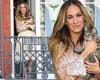 Sarah Jessica Parker embraces cat lady chic in a sequined jacket while cradling ... trends now