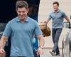 Zac Efron reveals his biceps in a tight polo top as he films scenes for Ricky ... trends now