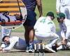 sport news South Africa star Keshav Maharaj is stretchered off against West Indies trends now