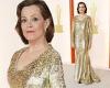 Sigourney Weaver, 73, glitters in sparkling gown on the champagne-colored ... trends now