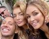 Example poses with his ex-wife Erin McNaught and lookalike new girlfriend Daisy ... trends now