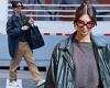 Emily Ratajkowski puts on a stylish display in an oversized leather jacket and ... trends now