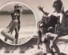 Olivia Wilde sizzles in a black bikini as she goofs around with her friend ... trends now