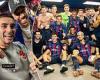 sport news Pierre-Emerick Aubameyang enjoys celebrations with former Barcelona team-mates ... trends now