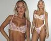 Lottie Tomlinson showcases her incredible figure in pink floral lingerie as trends now