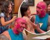 Dwayne Johnson has his head COVERED in pink lipstick as his daughters give him ... trends now