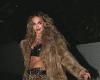 Rita Ora sets pulses racing in leopard print flares and a racy leather bralet trends now