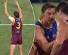sport news Heated moment Brisbane Lions star Joe Daniher slams Eric Hipwood in the chest ... trends now