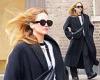 Jennifer Lawrence bundles up in black maxi-coat to brave NYC's windy 40F-degree ... trends now