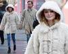 Heather Graham, 53, looks adorably cozy in furry white coat as she shops in New ... trends now