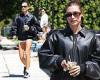 Hailey Bieber shows off her impressively toned legs as she steps out in West ... trends now